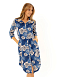Платье-халат "Натали" Синий арт.к3259с